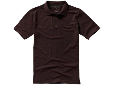 Рубашка поло Calgary мужская, шоколадный коричневый, изображение 7