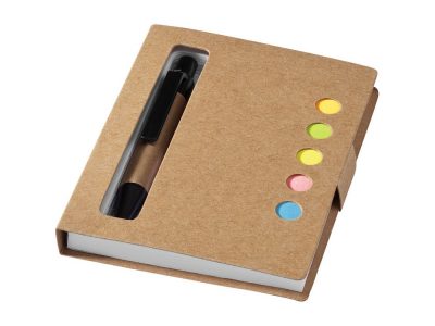 Набор стикеров Reveal с ручкой и блокнотом А7, светло-коричневый — 10659400_2, изображение 1