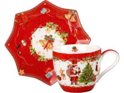Чайная пара Санта Клаус, красный — 82184_2, изображение 1