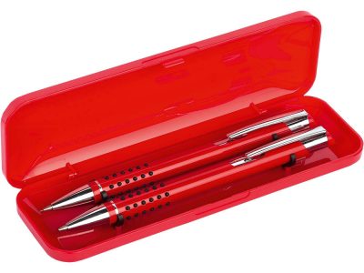 Набор Онтарио: ручка шариковая, карандаш механический, красный/серебристый — 53400.01_2, изображение 2