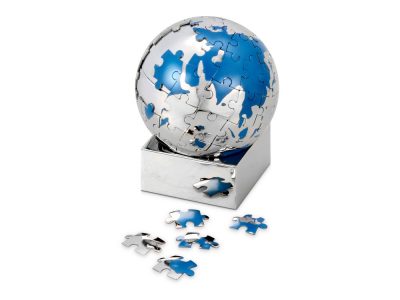 Головоломка Земной шар, серебристый/голубой — 547600_2, изображение 2
