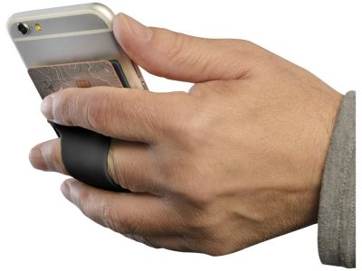 Картхолдер для телефона с отверстием для пальца, черный — 13427000_2, изображение 5
