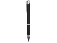 Алюминиевая шариковая кнопочная ручка Moneta, синие чернила, черный — 10710500_2, изображение 2
