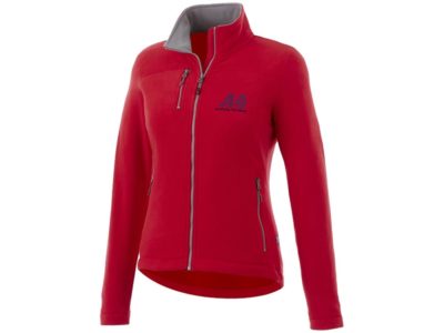 Женская микрофлисовая куртка Pitch, красный, изображение 3