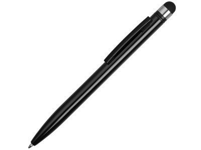 Ручка-стилус металлическая шариковая Poke, черный — 13471.07_2, изображение 1