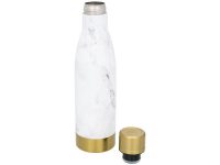 Медная бутылка Vasa с вакуумной изоляцией и мраморным узором, белый/золотой — 10051400_2, изображение 2