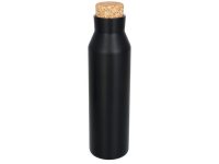 Вакуумная изолированная бутылка с пробкой, черный — 10053500_2, изображение 3