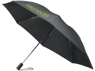 Зонт складной полуавтомат, черный — 10913200_2, изображение 6