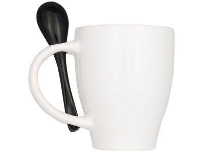 Чашка Nadu с ложкой, черный — 10052500_2, изображение 3