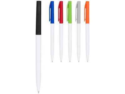 Ручка шариковая пластиковая Mondriane, белый/черный — 10723400_2, изображение 3