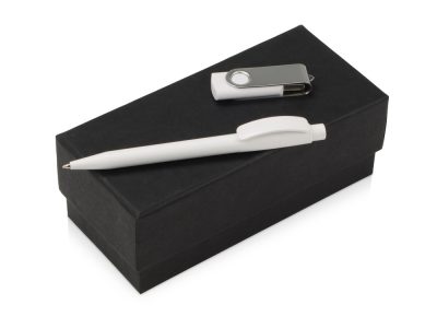 Подарочный набор Uma Memory с ручкой и флешкой, белый — 700337.06_2, изображение 1