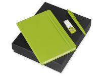 Подарочный набор Vision Pro Plus soft-touch с флешкой, ручкой и блокнотом А5, зеленый — 700342.03_2, изображение 1