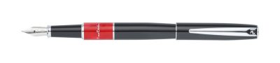 Ручка перьевая Pierre Cardin LIBRA с колпачком, черный/красный/серебро — 417555_2, изображение 2