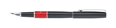 Ручка перьевая Pierre Cardin LIBRA с колпачком, черный/красный/серебро — 417555_2, изображение 4