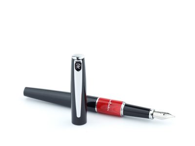 Ручка перьевая Pierre Cardin LIBRA с колпачком, черный/красный/серебро — 417555_2, изображение 7