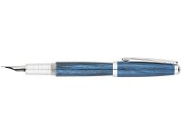 Ручка перьевая Pierre Cardin MAJESTIC с колпачком на резьбе, синий/черный/серебро — 417563_2, изображение 4