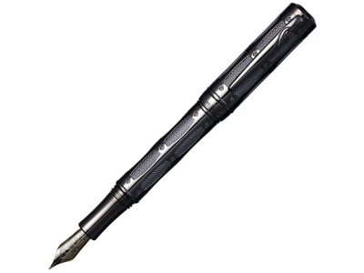 Ручка перьевая Pierre Cardin THE ONE с колпачком на резьбе, черненая сталь/темно-серый — 417565_2, изображение 1