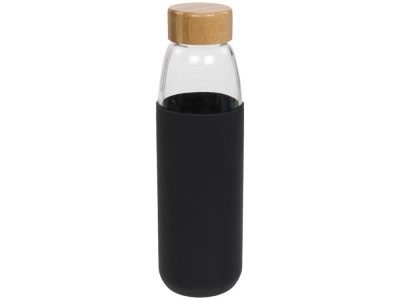 Стеклянная спортивная бутылка Kai с деревянной крышкой и объемом 540 мл, черный — 10055000_2, изображение 4