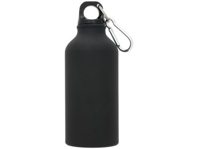 Матовая спортивная бутылка Oregon с карабином и объемом 400 мл, черный — 10055900_2, изображение 2