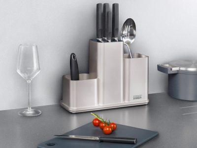 Органайзер для кухонной утвари настольный CounterStore, серебристый, изображение 3