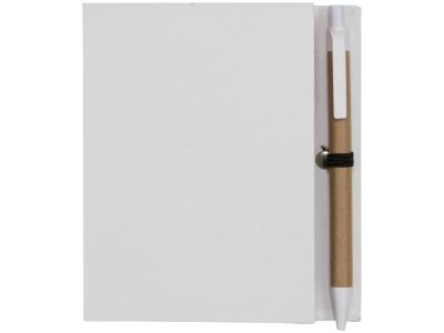 Цветной комбинированный блокнот с ручкой, белый — 21022600_2, изображение 2