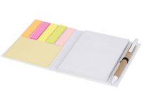 Цветной комбинированный блокнот с ручкой, белый — 21022600_2, изображение 4