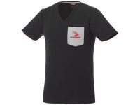 Мужская футболка Gully с коротким рукавом и кармашком, черный/серый, изображение 4
