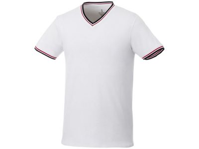Мужская футболка Elbert с коротким рукавом, белый/темно-синий/красный, изображение 1