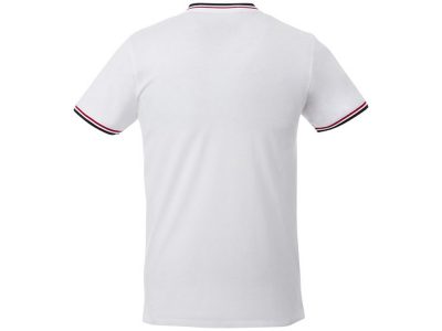 Мужская футболка Elbert с коротким рукавом, белый/темно-синий/красный, изображение 4
