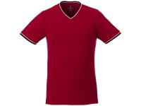 Мужская футболка Elbert с коротким рукавом, красный/темно-синий/белый, изображение 2