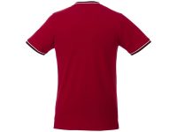 Мужская футболка Elbert с коротким рукавом, красный/темно-синий/белый, изображение 3