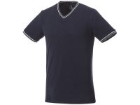 Мужская футболка Elbert с коротким рукавом, темно-синий/серый меланж/белый, изображение 1