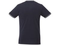 Мужская футболка Elbert с коротким рукавом, темно-синий/серый меланж/белый, изображение 2