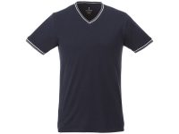 Мужская футболка Elbert с коротким рукавом, темно-синий/серый меланж/белый, изображение 4