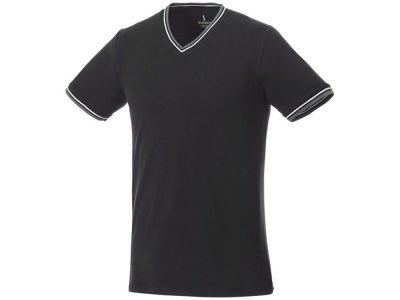 Мужская футболка Elbert с коротким рукавом, черный/серый меланж/белый, изображение 1