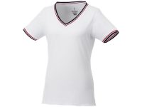 Женская футболка Elbert с коротким рукавом, белый/темно-синий/красный, изображение 1