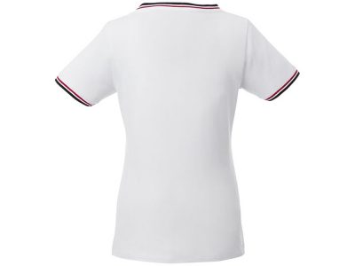 Женская футболка Elbert с коротким рукавом, белый/темно-синий/красный, изображение 4