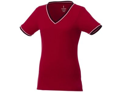 Женская футболка Elbert с коротким рукавом, красный/темно-синий/белый, изображение 1
