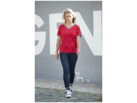 Женская футболка Elbert с коротким рукавом, красный/темно-синий/белый, изображение 4