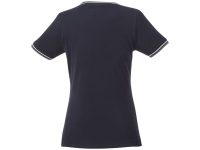 Женская футболка Elbert с коротким рукавом, темно-синий/серый меланж/белый, изображение 4