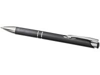 Шариковая кнопочная ручка Moneta из АБС-пластика и пшеничной соломы, черный — 10738200_2, изображение 3