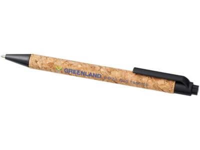 Шариковая ручка Midar из пробки и пшеничной соломы, черный — 10738500_2, изображение 4