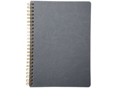 Дневник Spiraly формата A5 из искусственной кожи, серый, изображение 2