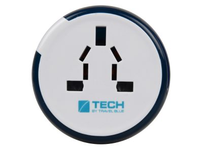 Адаптер с 2-умя USB-портами для зарядки Travel Blue Twist & Slide Adaptor голубой/белый, изображение 8