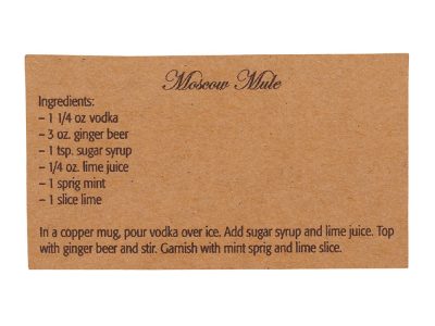 Набор кружек для коктейля с рецептом Moscow mule, изображение 7