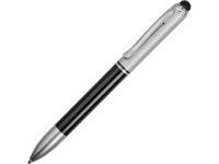 Ручка-стилус шариковая Seosan 2-в-1, черный/серебристый, изображение 1