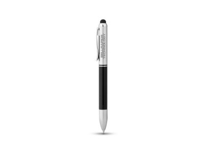 Ручка-стилус шариковая Seosan 2-в-1, черный/серебристый, изображение 3