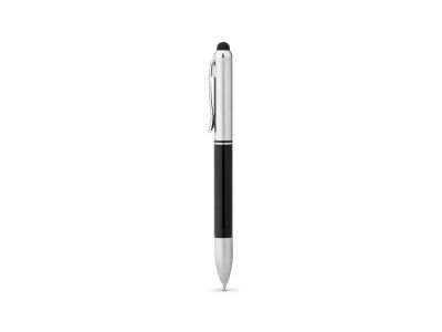 Ручка-стилус шариковая Seosan 2-в-1, черный/серебристый, изображение 4