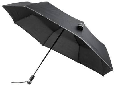 Автоматический зонт 27 со светодиодами, черный, изображение 1