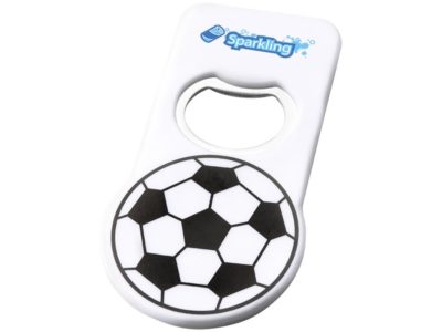 Футбольная открывалка для бутылок с магнитом, белый, изображение 3